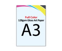 A3 Flyer 128gsm Gloss Art Paper