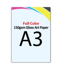 A3 Flyer 150gsm Gloss Art Paper - FREE DELIVERY PENINSULAR MALAYSIA