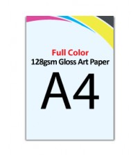 A4  Flyer 128gsm Gloss Art Paper