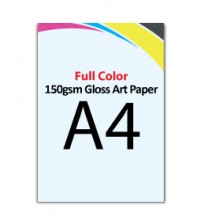 A4 Flyer 150gsm Gloss Art Paper - FREE DELIVERY PENINSULAR MALAYSIA