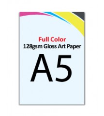 A5 Flyer - 128gsm Gloss Art Paper