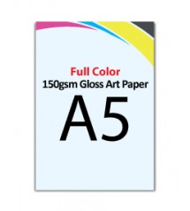A5 Flyer - 150gsm Gloss Art Paper - FREE DELIVERY PENINSULAR MALAYSIA