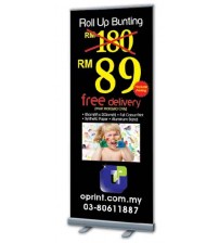 Roll Up Bunting -80cm (W) x 200cm (H) --------- FREE DELIVERY PENINSULAR MALAYSIA